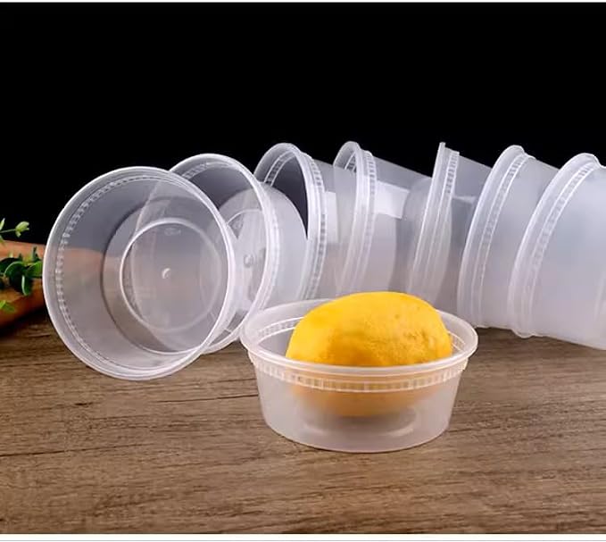 Deli Food Containers with Lids – 240 Sets Bulk Value Pack, 8 Oz Half Pint Size Airtight Food Storage Meal Prep Takeout & Restaurant Containers, BPA-Free, Microwave, Freezer & Dishwasher Safe (8 Oz) - Image 9