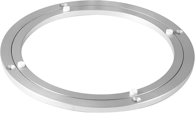 Lazy Susan Hardware Rotating Turntable Bearings Swivel Plate Hardware Aluminum Metal for Dining-Table and Workbench (10 Inchs) … … - Image 3