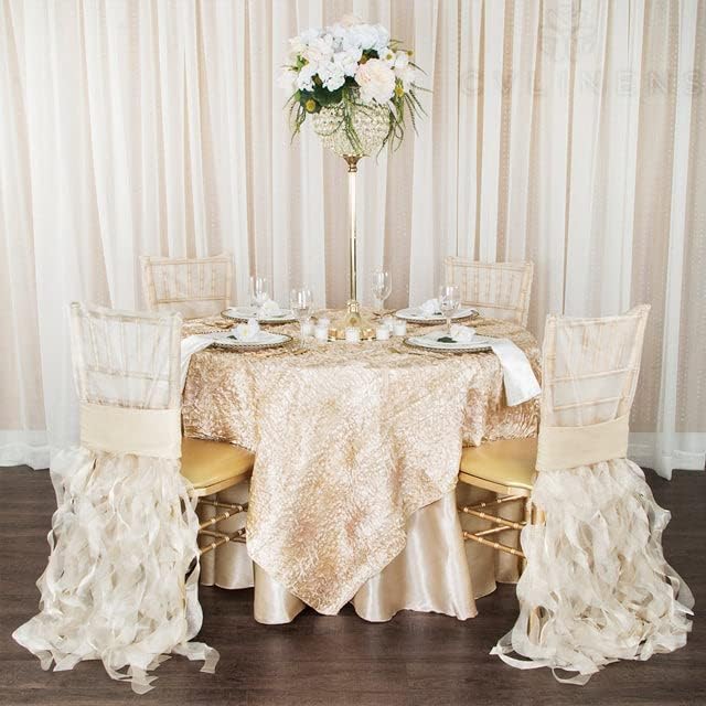 CVL 50 Pk, Satin Napkin 20"x20" Square Edge: Hemmed Material: 100% Polyester - Ivory - Image 2