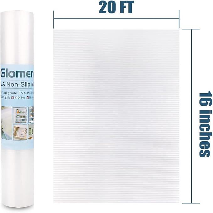 Shelf Liner, Non-Slip Cabinet Liner, Washable Oil-Proof for Kitchen Cabinet, Shelves, Refrigerator, Storage, Desks, 16 Inches x 20 FT, Non Adhesive Drawers Liner… (16 Inches x 20 FT) - Image 7