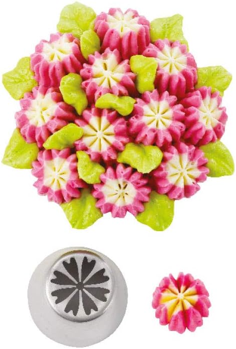 27 Pieces Small Stainless Steel Russian Flower Icing Tips Kit | Cupcake Flower Shaped Frosting Nozzles for Cake Decoration, Stainless Steel Small Russian Piping Tips - Image 6