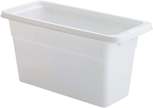 Rubbermaid Ice Cube Bin, White, Holds 4 Trays, Compact Design, Durable Plastic by Unknown