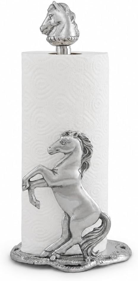 Arthur Court Horse Paper Towel Holder - Decorative Aluminum Equestrian Kitchen Accessory - 14.5 Inch Tall by ArthurCourt