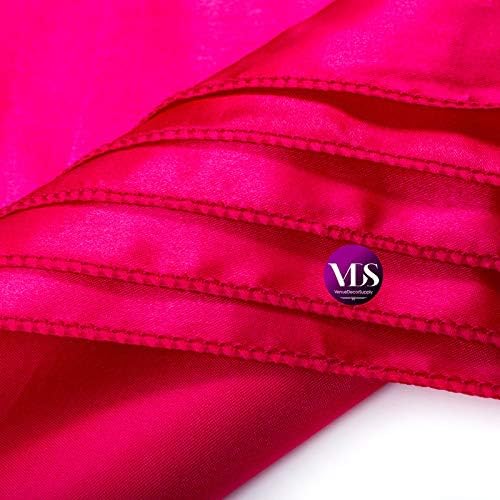 VDS - 125 Pieces | Satin Napkins 20 x 20 Inch Square | Kitchen & Dinner Table Napkins Cloths Handkerchief for Restaurant Bistro Wedding Christmas Birthday Party Dinner Decoration (Magenta) - Image 3