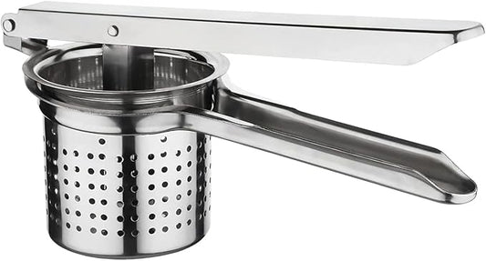 Stainless Steel Potato Masher & Ricer – Heavy-Duty Presser, Crusher & Squeezer – Ideal for Potatoes, Radishes, Vegetables – Ergonomic Handle, Easy to Clean by Unknown