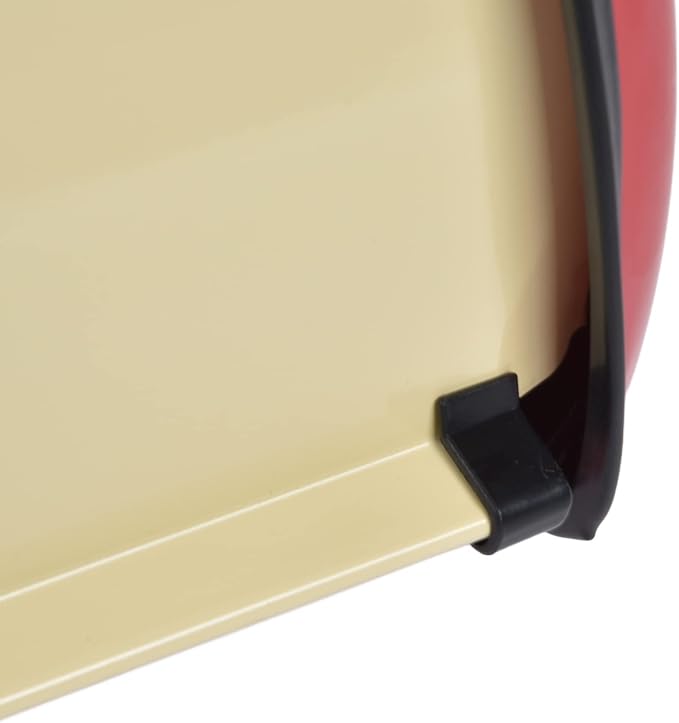 Yosoo Metal Bread Box, Multi Functions Saving Space Bread Holder Anti for Kitchen Countertop for Bakery(red) - Image 8