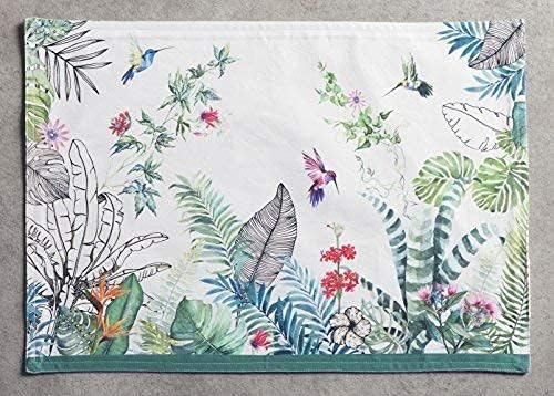 Maison d' Hermine Tropiques Bundle Set 100% Cotton Set of 4 Napkins (20 Inch by 20 Inch) and Set of 4 Place Mats (13 Inch by 19 Inch) - Image 4