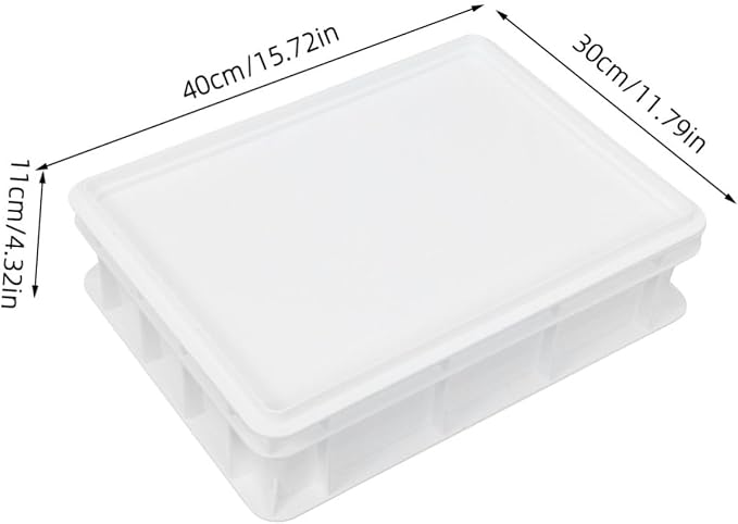 PRETYZOOM Stackable Pizza Dough Proofing Box Professional Bread Proofing Container with Covers for Home and Commercial Use Versatile Storage for Pizza Dough - Image 2
