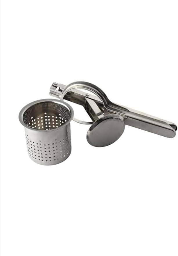 Stainless Steel Potato Masher & Ricer – Heavy-Duty Presser, Crusher & Squeezer – Ideal for Potatoes, Radishes, Vegetables – Ergonomic Handle, Easy to Clean - Image 3