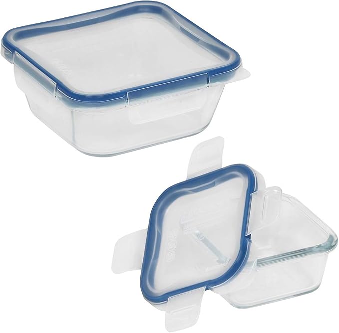 Snapware Total Solutions (2-Pack, 1 & 4 Cup) Glass Food Storage Containers Set, Airtight & Leakproof Locking BPA-Free Lids, Freezer Dishwasher Microwave Safe - Image 9