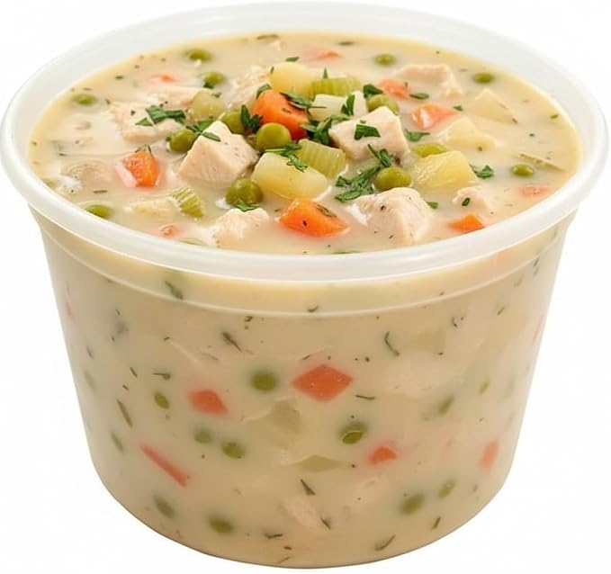 64 oz (1/2 Gallon) Heavy Duty Round Plastic Deli Soup Containers with Lids, For Meal Prep Containers | BPA Free | Stackable | Leakproof | Microwave/Dishwasher/Freezer Safe (Pack of 40 Sets) - Image 5