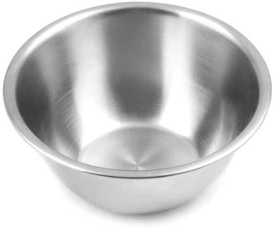 Fox Run Brands 1/2-Quart Stainless Steel Mixing Bowl, Silver | Perfect For Dips, Sauces, Eggs & Dressings | Stable Flat Base | Durable & Dishwasher Safe Stainless Steel Bowl | Mix & Serve by foxrunbrands