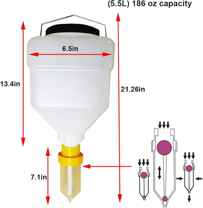 5.5L Sauce Dispenser – Round, Gravity-Fed (round, 5.5 Liters) - Image 7