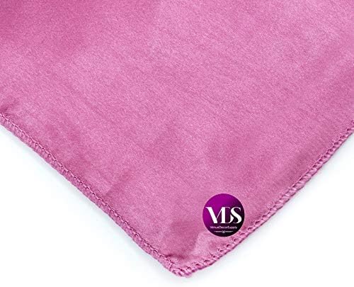 VDS - 150 Pieces | Satin Napkins 20 x 20 Inch Square | Kitchen & Dinner Table Napkins Cloths Handkerchief for Restaurant Bistro Wedding Christmas Birthday Party Dinner Decoration (Dusty Pink) - Image 5