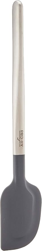 All-Clad Specialty Silicone Kitchen Gadgets Spatula Kitchen Tools, Kitchen Hacks Silver, Stainless Steel and Black by Unknown