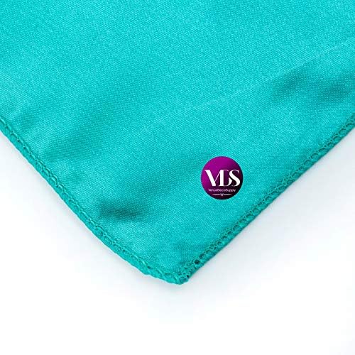 VDS - 150 Pieces | Satin Napkins 20 x 20 Inch Square | Kitchen & Dinner Table Napkins Cloths Handkerchief for Restaurant Bistro Wedding Christmas Birthday Party Dinner Decoration (Sea Green) - Image 5