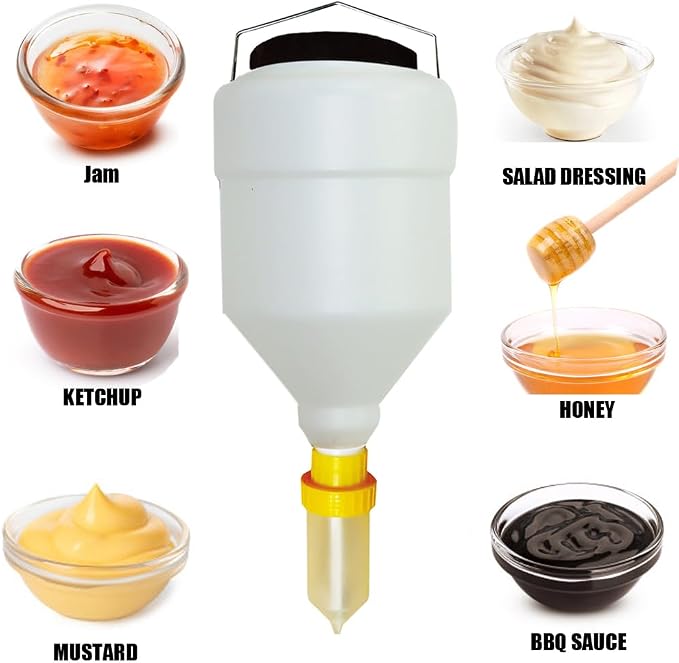 5.5L Sauce Dispenser – Round, Gravity-Fed (round, 5.5 Liters) - Image 6