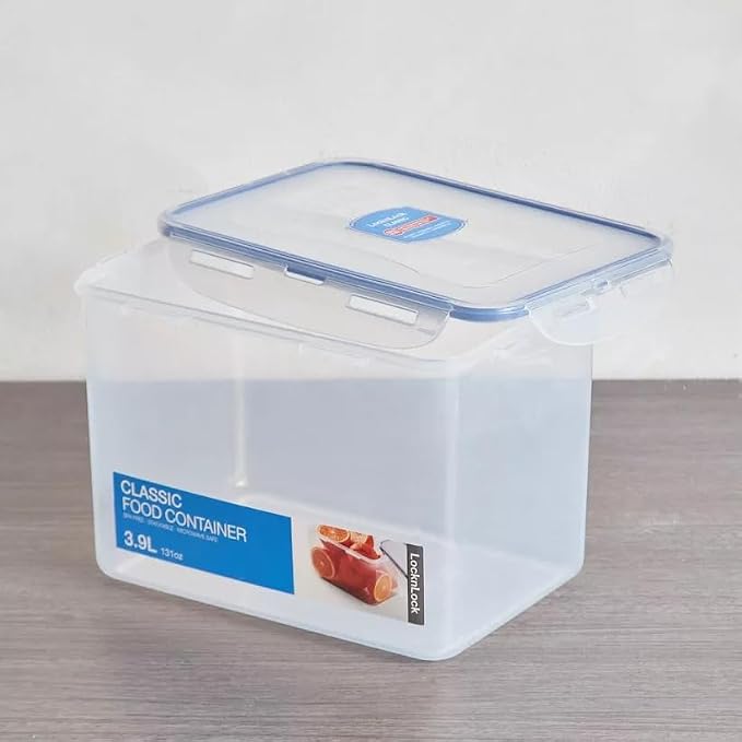 LocknLock Easy Essentials Food lids/Pantry Storage/Airtight containers, BPA Free, Rectangle-16.5 Cup-for Beans, Clear - Image 3