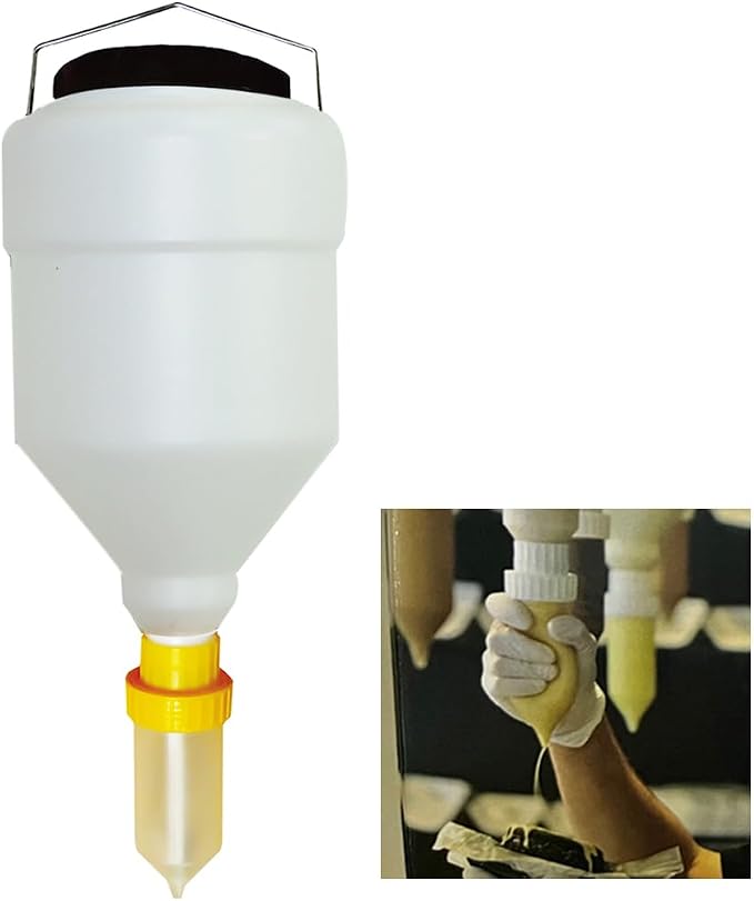 5.5L Sauce Dispenser – Round, Gravity-Fed (round, 5.5 Liters) by SEEINGISBELIVEING