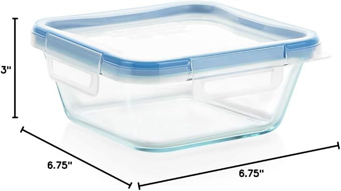 Snapware Total Solutions (2-Pack, 1 & 4 Cup) Glass Food Storage Containers Set, Airtight & Leakproof Locking BPA-Free Lids, Freezer Dishwasher Microwave Safe - Image 13