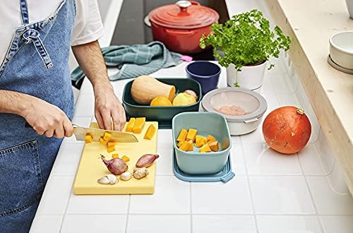 Mepal – Multi Bowl Cirqula 3-Piece Set – Food Storage Container with Lid - Suitable as Airtight Storage Box for Fridge & Freezer, Microwave Container & Servable Dish - 500, 1000, 2000ml - Assorted - Image 4