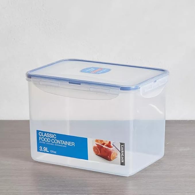 LocknLock Easy Essentials Food lids/Pantry Storage/Airtight containers, BPA Free, Rectangle-16.5 Cup-for Beans, Clear - Image 2