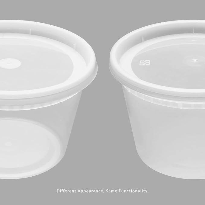 Karat [16oz - 240 ct] Clear PP Injection Molded Round Deli Containers with Lids (FP-IMDC16-PP) - Image 6