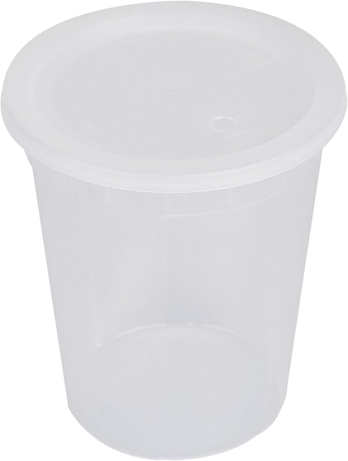 Restaurantware Plastic Food Container 100 Pack of 40 oz Clear Microwave-Safe Storage Container With Lid Leakproof Round Shape Disposable Freezer-Safe - Image 12