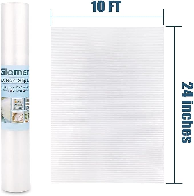 Shelf Liner, Non-Slip Cabinet Liner, Washable Oil-Proof for Kitchen Cabinet, Shelves, Refrigerator, Storage, Desks, 24 Inches x 10 FT, Non Adhesive Drawers Liner (24 Inches x 10 FT, Thickened)… - Image 7