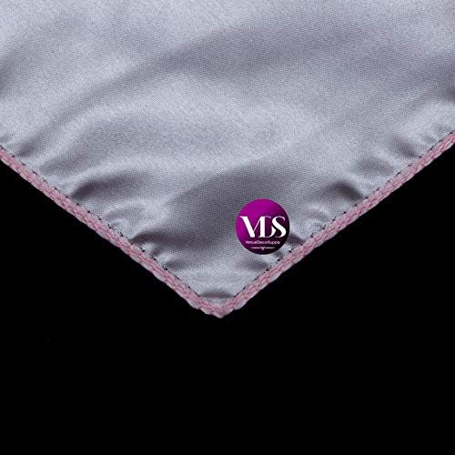 VDS - 25 Pieces | Satin Napkins 20 x 20 Inch Square | Kitchen & Dinner Table Napkins Cloths Handkerchief for Restaurant Bistro Wedding Christmas Birthday Party Dinner Decoration (Blush Pink) - Image 5