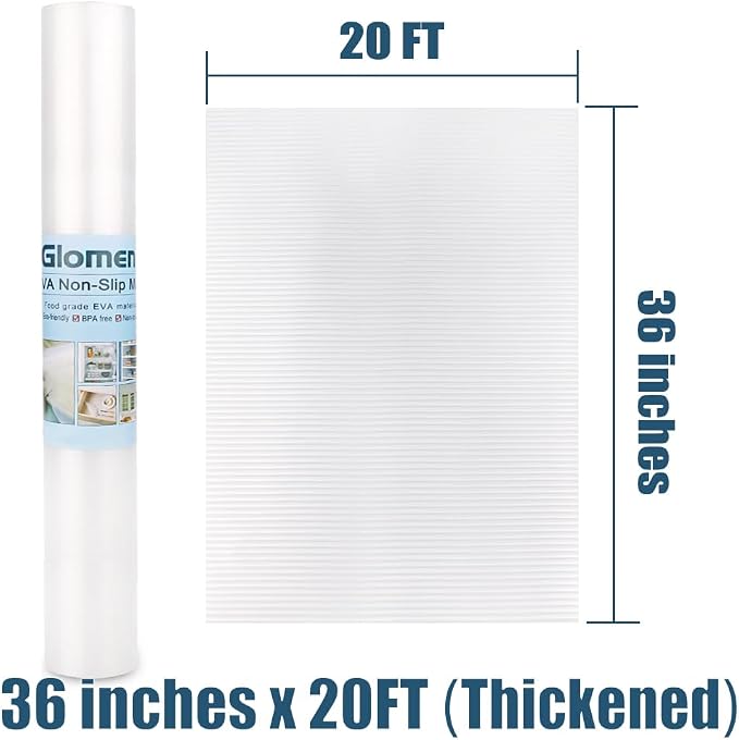Shelf Liner, Non-Slip Cabinet Liner, Washable Oil-Proof for Kitchen Cabinet, Shelves, Refrigerator, Storage, Desks, 36 Inches x 20 FT, Non Adhesive Drawers Liner… (36 Inches x 20 FT, Thickened) - Image 7
