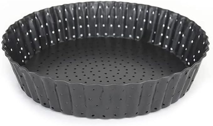 Deep Dish Pie Pan - Quiche Lorraine Pie Pan - 11 inch Tart Pans with Removable Bottoms - 11 inch Tarte Tatin, Apple Pan - Dish Pie Crust - Quiche Baking Dish by Space+Home