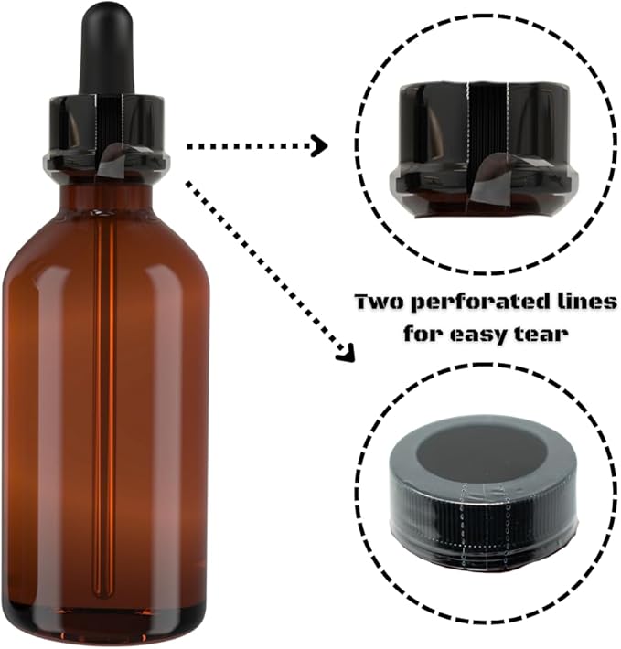 66 x 28 mm Clear Perforated Shrink Band for Growler, Honey & Gallon Bottles [Cap Diameter: 1 1/2"] Pack of 500 - Image 4
