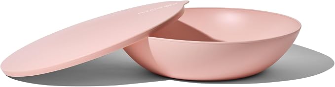 Large Serving Bowl with Lid - Certified Recycled Food-Safe Plastic, BPA-Free, Dishwasher, Microwave, Fridge and Freezer Safe | 4.96qt | Guava by Unknown
