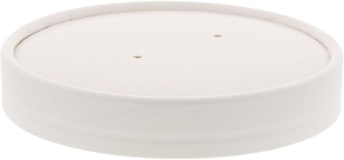 Royal 16 Ounce White Paper Food Container and Lid Combo, Package of 250 - Image 4