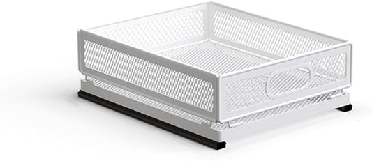 Pull Out Cabinet Organizer, Slide Out Drawers Fixed with Adhesive Nano Film, Pantry Shelves Sliding Drawer Storage Organization for Kitchen/Bathroom/Bedroom (11.8*9.4*3.9inch/30*24*10cm) by Unknown