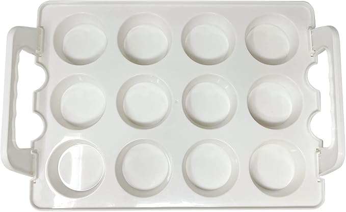 Cupcake Carrier, Cupcake Holder | Premium Upgraded Model Holds Cupcakes Steadier | Store up to 36 Cupcakes or Muffins | Stacking Cupcake Storage Container | Use 1,2, or 3 Tiers (White) - Image 6