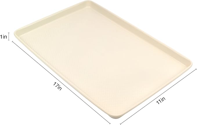 David Burke 17x11 Cookie Sheet – Carbon Steel, PFTE & PFOA Free, Oven Safe, Non-Toxic, Perfect for Baking and Roasting – Cream - Image 4