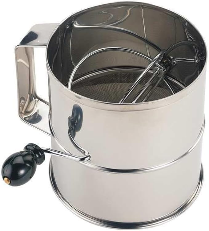 Crestware 8 Cup Stainless Steel Flour Sifter by CRESTWARE