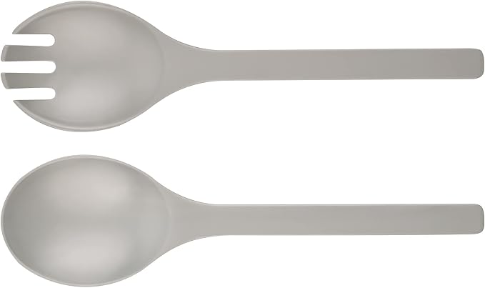 LOVYANXUE Bamboo Fiber Salad Bowl with Servers Set Large 9.8inches Nature Bamboo Mixing Bowl with Servers with Lid Spoon and Fork for Fruits,Salads and Vegetables - Image 4