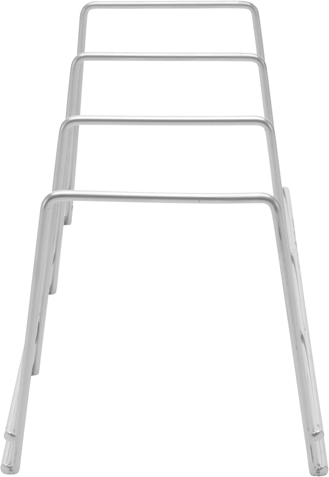 YBM Home Wire Dish Storage Rack for Plates, Cutting Boards, Bakeware, Pots and Pans, Serving Trays, Lids, and Other Cookware, 3 Section Plate Holder for Cabinets and Cupboards, 40-Pack, White 2552 - Image 2