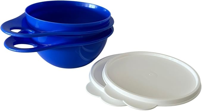 NewTupperware Thatsa Mixing Bowl Airtight Leakproof (Set of 2 Extra Mini Brilliant Blue) - Image 3