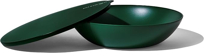 Large Serving Bowl with Lid - Certified Recycled Food-Safe Plastic, BPA-Free, Dishwasher, Microwave, Fridge and Freezer Safe | 4.96qt | Thyme by Unknown