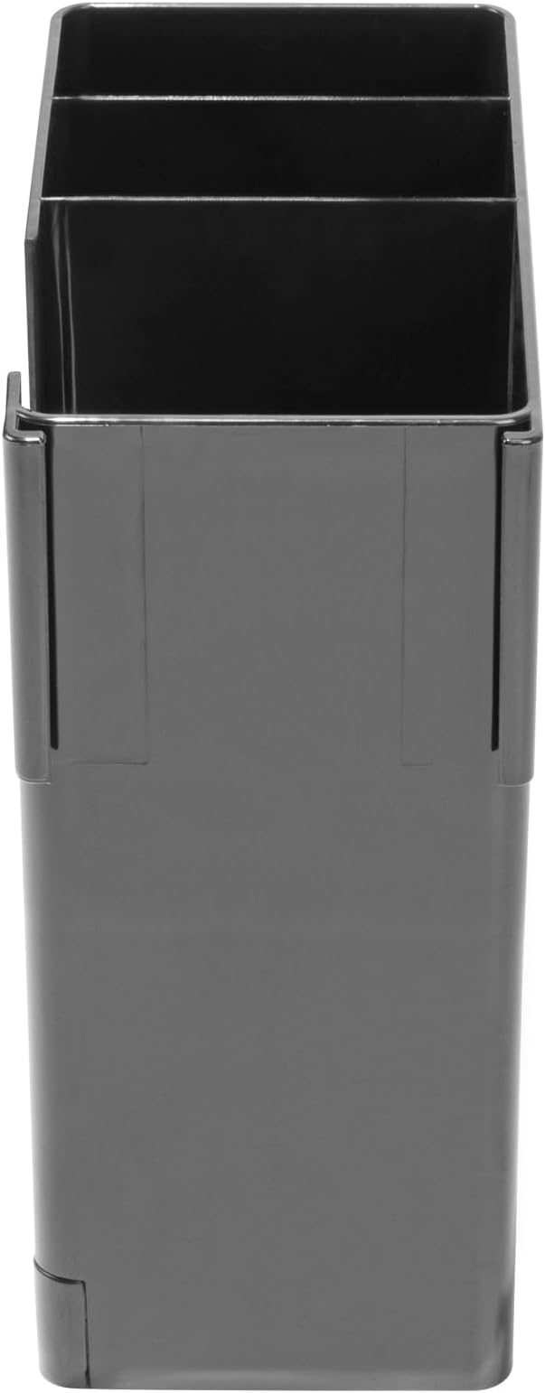 Restaurantware Restpresso Coffee Bar Organizer, 1 Count Durable 4 Compartments, Compact Size, Black Plastic Tabletop Coffee Supplies Organizer For Homes, Office Spaces, Breakrooms, and Lounges - Image 11
