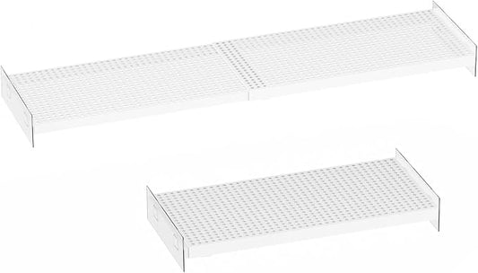 Adjustable Closet Shelves Divider, Expandable Metal Hanging Shelves Closet Separator for Closet Cabinet Wardrobe Cupboard Bedroom, 2 Pack by SlimmKISS