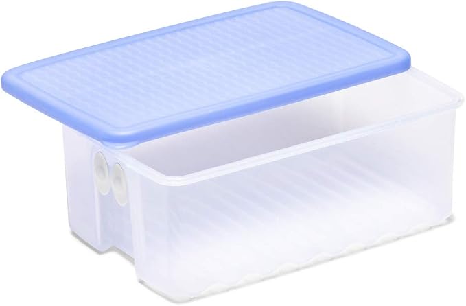 Tupperware Plastic Fruits And Vegetables Storer - 1.6 Litre, 2 Pieces, Blue - Image 5