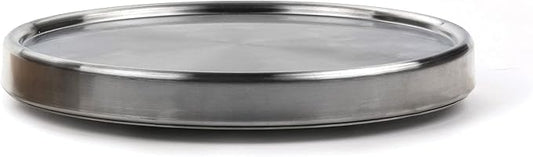 RSVP International Endurance Tool Crock Turntable Lazy Susan, Stainless Steel, 8.25" | Organize Spices & Small Bottles | Spins Easy | Handy in Cabinets or on Counters by RSVPInternational