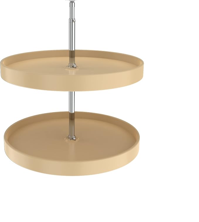 REV-A-SHELF Polymer Full-Circle 2-Shelf Lazy Susan w/Dependent Hardware for Corner Base Cabinets - Image 8