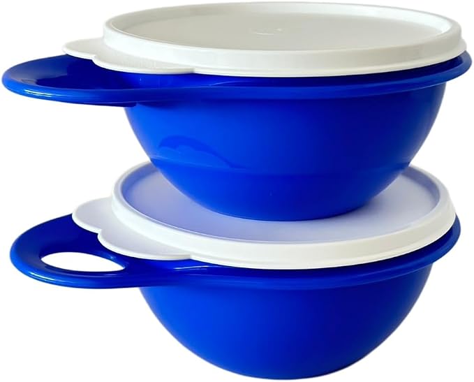 NewTupperware Thatsa Mixing Bowl Airtight Leakproof (Set of 2 Extra Mini Brilliant Blue) by Unknown