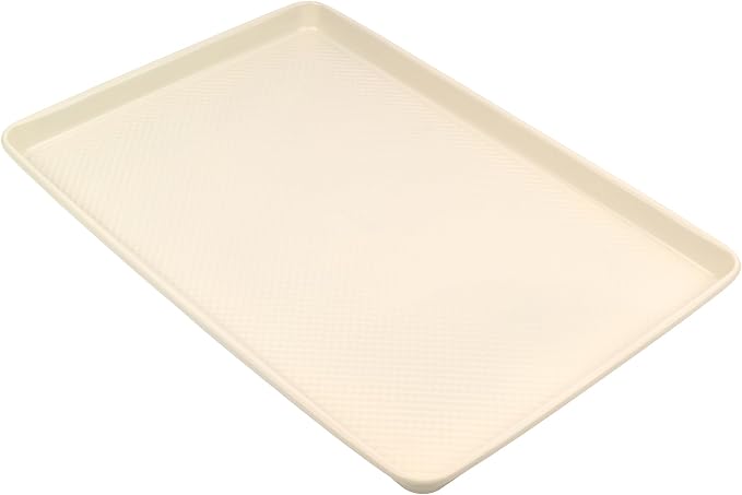 David Burke 17x11 Cookie Sheet – Carbon Steel, PFTE & PFOA Free, Oven Safe, Non-Toxic, Perfect for Baking and Roasting – Cream by David+Burke